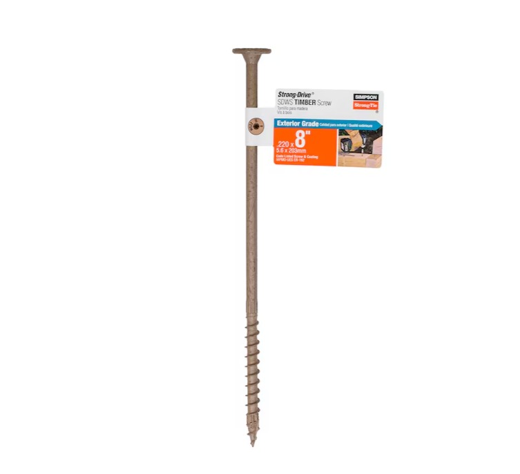 Simpson T-40 Double Barrier 8" Screw Tan SDWS22800DB-RP1