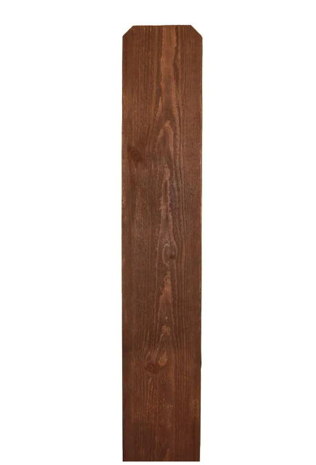 5/8x5.5x6' DE Western Red Cedar Prestained Oxford Brown Fence Picket