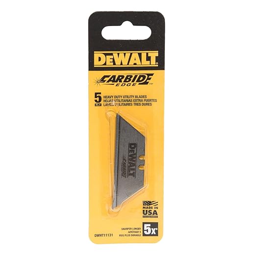 Dewalt Carbide Utility Blade 5pk DWHT11131