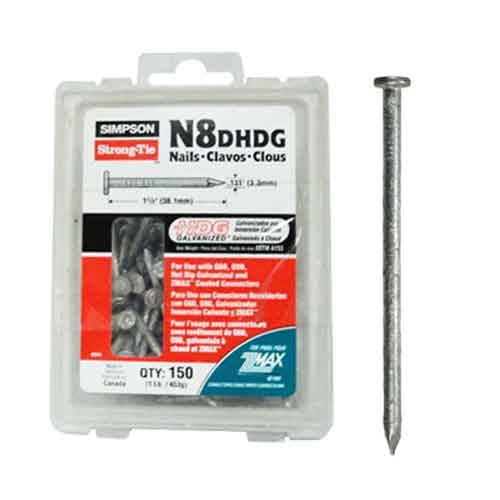 Simpson Hanger Nails 8D 1-1/2" Strong-Drive HDG Nail 1lb Tub N8DHDG-R