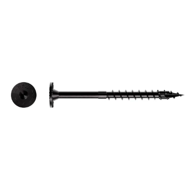 Simpson T-40 3.5" Double Barrier Screw Black 12ct SDWS22312DBBRC12