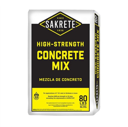 Sakrete 80lb Concrete High Strength