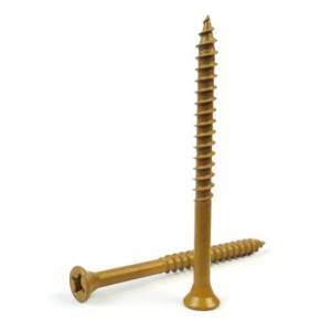 Ez Fit #8x1-5/8" Deck Screws 5lb/Bx Tan